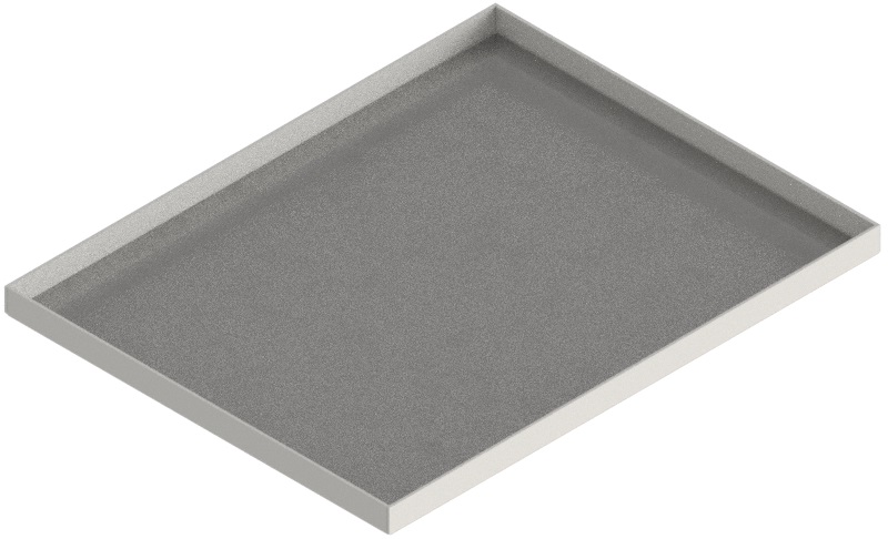 Produktbild UBK 401 221  -  Blind-Deckel zu UBK 400 mit Kante geschlossen aus ALU 2.5mm, 22mm Vertiefung